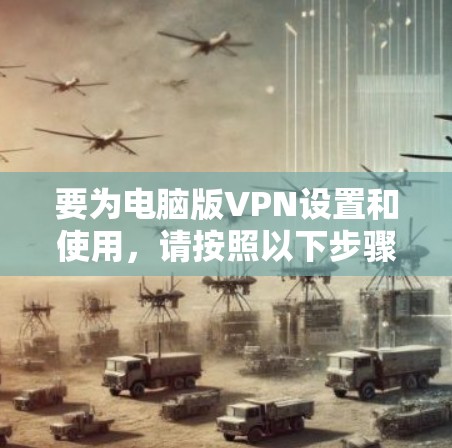 要为电脑版VPN设置和使用，请按照以下步骤操作