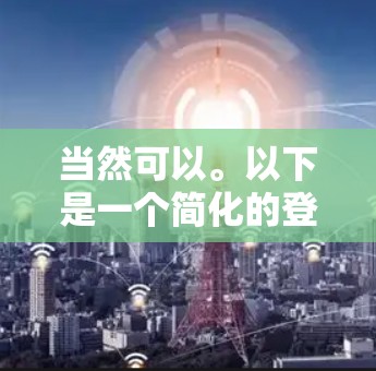 当然可以。以下是一个简化的登录步骤指南