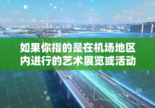 如果你指的是在机场地区内进行的艺术展览或活动，你可以关注当地的新闻、社交媒体或者机场相关的艺术活动报道。以下是一些建议