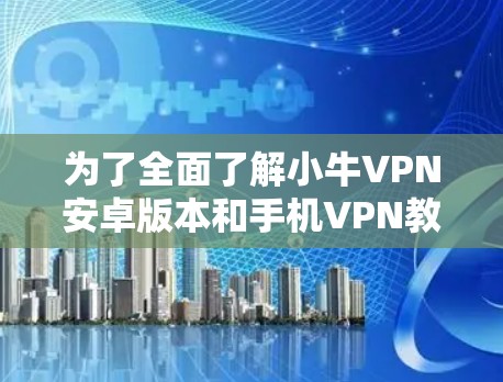 为了全面了解小牛VPN安卓版本和手机VPN教程，您可以按照以下步骤进行